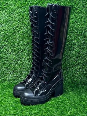 Size 7.5 - Womens Converse Chuck 70 De Luxe Heel XXHi PLeather Platform A13856C